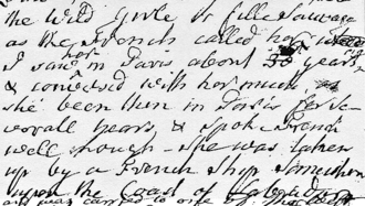 Enquête en 1765 de l'Écossais James Burnet.