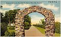 Entrance arch to the beautiful city park in Miles City, Montana (72696).jpg