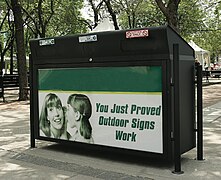Envyrozone Designed and Manufactured Recycling Bin Featuring Advertising and Custom Bin Design Toronto, Ontario, Canada