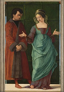 Ercole de' Roberti, Bruto e Porzia (1486-1490 circa)