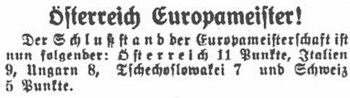 Headline of the Austrian daily press in 1932