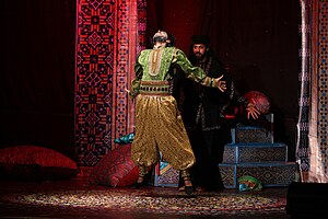 FAHAD during his solo in "Oumar Al-Khayam" play