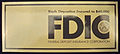 FDIC placard from when the deposit insurance limit was $40,000.