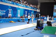 Deutsch: Fechten bei den Olympischen Jugend-Sommerspielen 2018: Tag 1, 7. Oktober 2018, Jungen, Säbel, Runde der letzten 16 - Ali Al-Bahrani (KSA) Vs Antonio Heathcock (GER) 9:15 English: Fencing at the 2018 Summer Youth Olympics at 7 October 2018 – Boys' sabre Round of 16 – Ali Al-Bahrani (KSA) Vs Antonio Heathcock (GER) 9:15