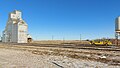 Grain elevator and fire truck in Fillmore