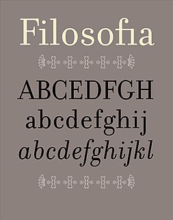 Filosofia Serif typeface