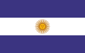 Bandera usada por la Confederación Argentina en la Campaña de Rosas al Desierto (1829-1836)