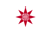 Flag of Yokosuka, Kanagawa (compass)