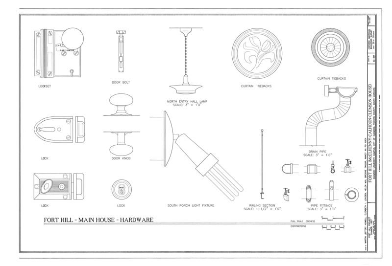 File:Fort Hill, Clemson University Campus, Clemson, Pickens County, SC HABS SC,39-CLEM,1- (sheet 28 of 28).png