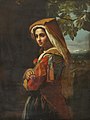 "Francesca_di_Civitella_in_traditional_clothes,_at_a_fountain_(unknown_date),_by_Adrian_Ludwig_Richter.jpg" by User:Niketto sr.