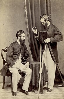 To achieve this double portrait, Frith used a masking plate holder between two exposures to capture the image. Frederick Frith Double.jpg