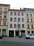 Residential building in closed development and the Görlitzer Nachrichten printing house in the courtyard