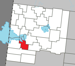 Ubicación dentro de Abitibi-Ouest RCM.