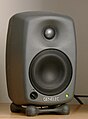 Genelec 8020B speaker. Photograph taken in 2010 May.   This file was uploaded with Commonist.