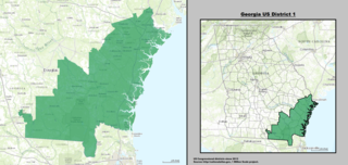 <span class="mw-page-title-main">Georgia's 1st congressional district</span> U.S. House district for Georgia