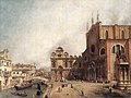 Giovanni Antonio Canal, il Canaletto - Santi Giovanni e Paolo and the Scuola di San Marco - WGA03859.jpg