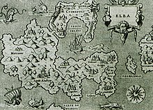 L'isola d'Elba in una cartografia di Girolamo Porro (1576)