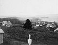 Historic southwestern view of Burlington from the balustrade (circa 1866-1892).