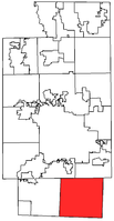 Location within Summit County, Ohio