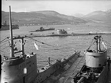 HMS Graph, HMS Sturgeon, HMS Tigris, P 42 at Holy Loch WWII HMS Graph, HMS Sturgeon, HMS Tigris, P 42 at Holy Loch WWII.jpg