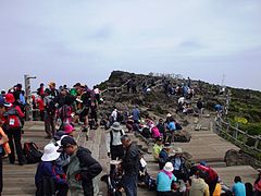 頂上の登山客(2008年6月)