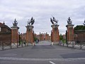 The Main Entrance Gate of the Hampton Court Palace, London.