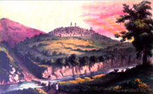 Harar and surrounding countryside depicted by Sir Richard Francis Burton (1856) Harar.png