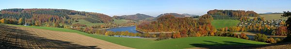 Automn in the Sauerland in North Rhine-Westphalia, Germany