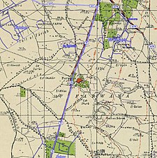 Serie de mapas históricos para el área de Farwana (década de 1940 con superposición moderna) .jpg