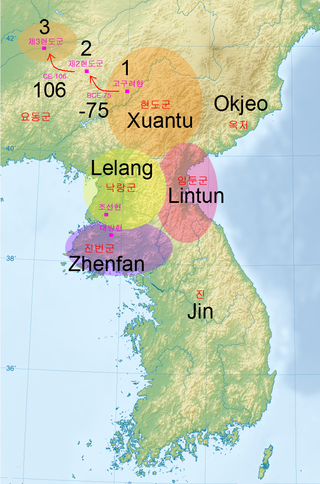 <span class="mw-page-title-main">Four Commanderies of Han</span> Chinese commanderies set up to control the populace in the former Gojoseon area