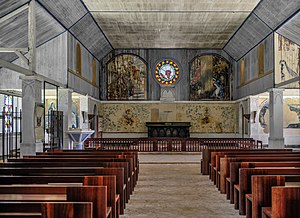 Interior de la Capilla de la Isla Real (Chapelle de l'île Royale), Monumento histórico de Francia