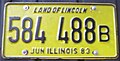 License plates of Illinois