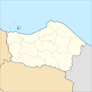 Peta kecamatan ring Kabupatén Rembang