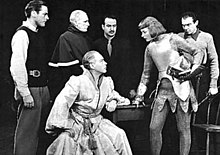 Ingrid Bergman, Joseph Wiseman, Sam Wanamaker and others in the original production Ingrid Bergman Joan of Lorraine.jpg