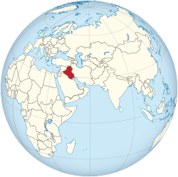 Iraq on the globe (Afro-Eurasia centered).svg