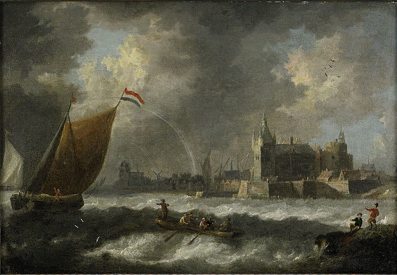 File:Jan Peeters - Coastal landscape with sailboats and Antwerp in the background.jpg