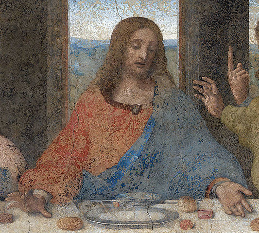 Archivo:Jesús en La Última Cena, de Leonardo da Vinci.jpg - Wikipedia, la  enciclopedia libre