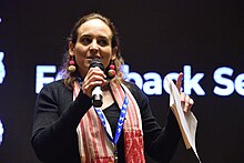 Jessica Stephenson At Feedback Session - Wikiconference India 2023 - Hyderabad 2023-04-30 8956.jpg