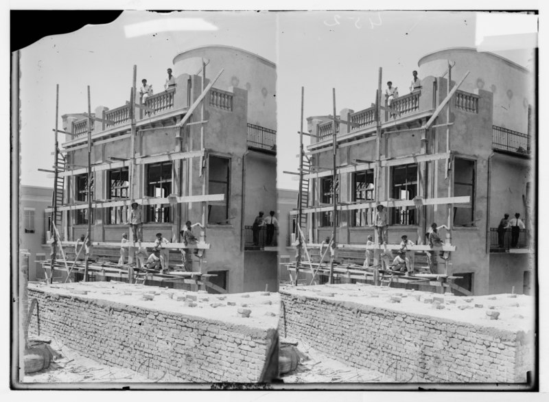 File:Jewish colonies and settlements. Tel Aviv. Building nearing completion LOC matpc.05831.tif