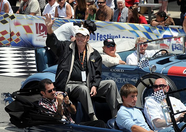 Nabors at the Indianapolis 500 in 2008. For over 40 years, he sang "Back Home Again in Indiana" before the start of the race.