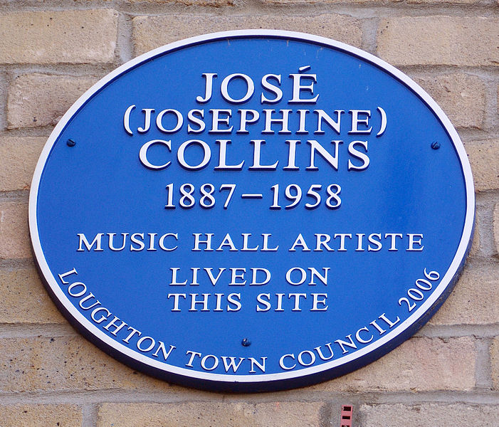 File:Jose Collins blue plaque Loughton.jpg