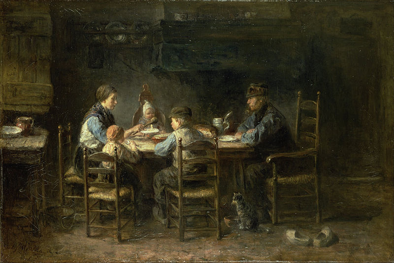 File:Jozef Israëls - Peasant family at the table - Google Art Project.jpg