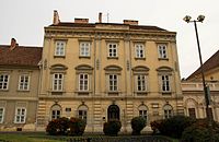 Baroque style school building in Szily János Street