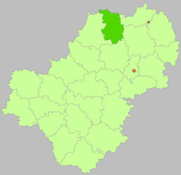 Districtul Medynskij - Harta