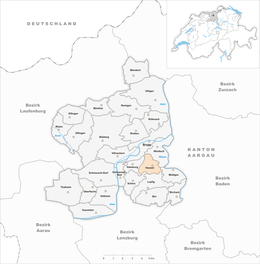 Hausen bei Brugg - Localizazion