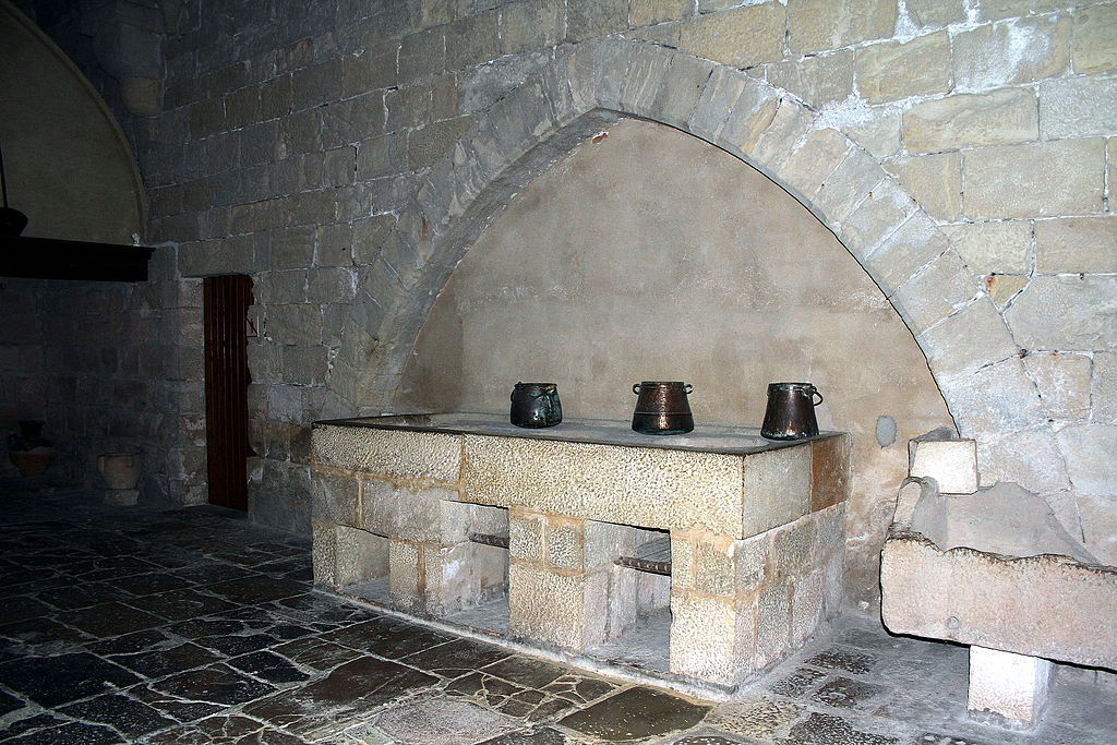 Kitchen - Cloister of Monastery of Poblet - Catalonia 2014.JPG