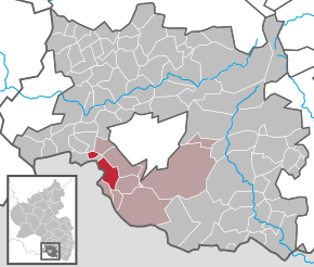 Poziția ortsgemeinde Kröppen pe harta districtului Südwestpfalz