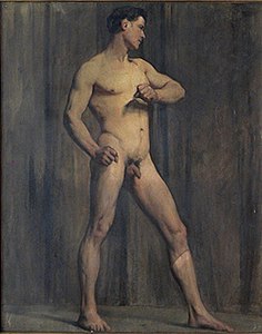 Male academy nude 1873