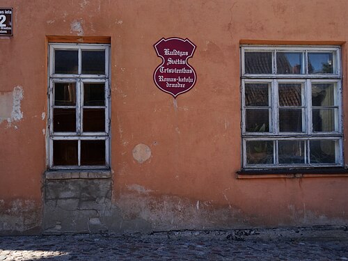 Fenster in Kuldiga, Lettland