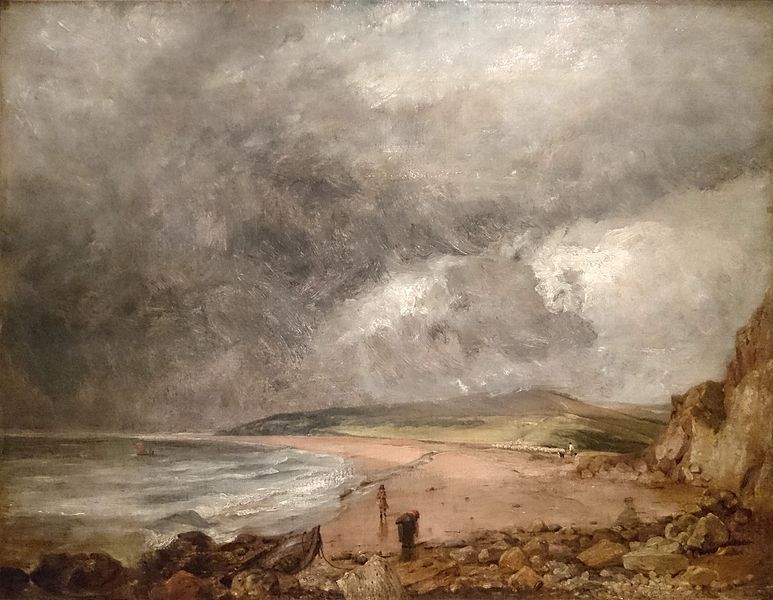 Fichier:La Baie de Weymouth à l'approche de l'orage – John Constable – Musée du Louvre, RF 39 – Q27097977.jpg